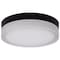 Nuvo Pi, 9 Inch LED Flush Mount, Black Finish, Frosted Etched Glass, CCT Selectable, 120 Volts 62/568 - alternate 5